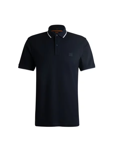 Koszulka polo Boss Orange niebieska