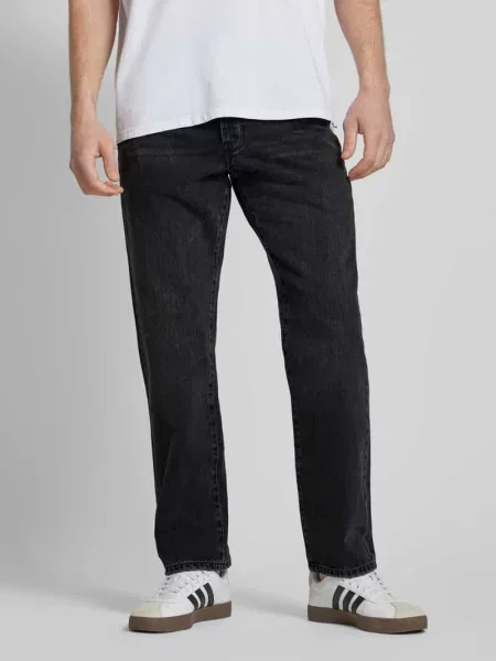 Jeansy o kroju relaxed fit z czystej bawełny model SEDGE' Only & Sons czarne