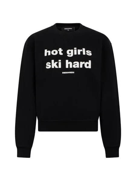Pulover Dsquared2 cu imagine negru