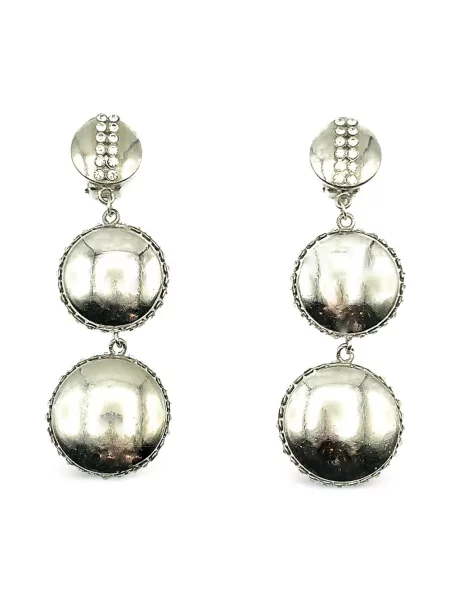 Cercei Jennifer Gibson Jewellery de cristal argintiu