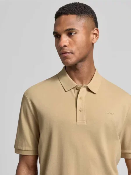 Koszulka polo o kroju regular fit z czystej bawełny Model Hugo