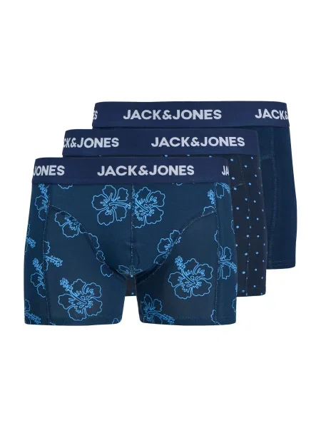 JACK & JONES Boxeri JACANTHONY albastru marin / bleumarin / albastru deschis alb