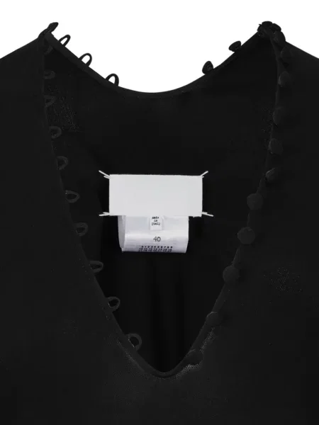 Rochie Maison Margiela asimetrică drapată negru