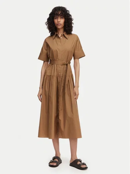 Marella Rochie tip cămașă Fauna bej