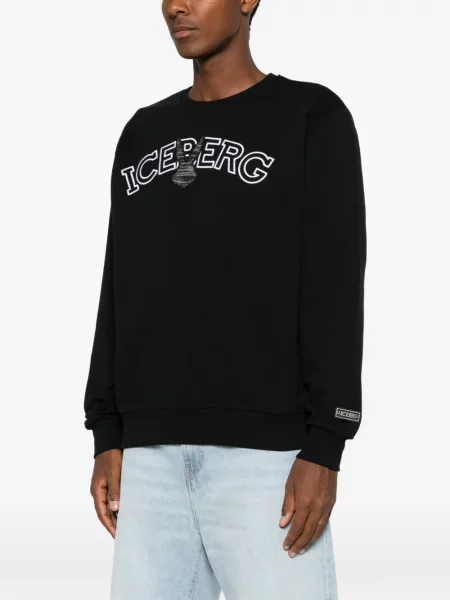 Hanorac Iceberg cu broderie negru