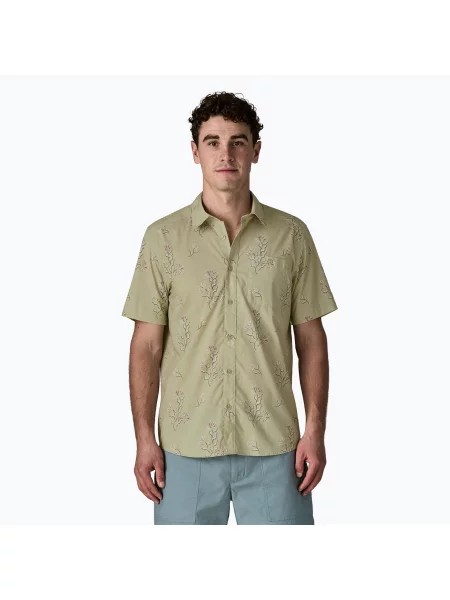 Férfi ing Patagonia Go To ocean blooms/weathered stone. Méret: S bézs