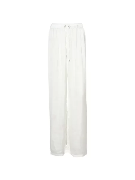 Spodnie Paramidonna z perełkami białe