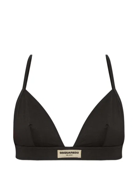 Sutien triunghi Dsquared2 cu autograf maro