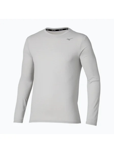 Мъжка тениска Mizuno Core Impulse vapor silver за бягане с дълъг ръкав сиво