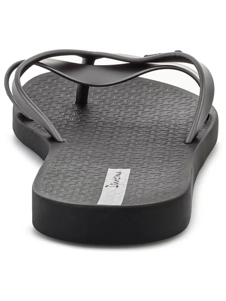 Női flip-flop papucsok Ipanema Kirei black/silver. Méret: 37 EU fekete