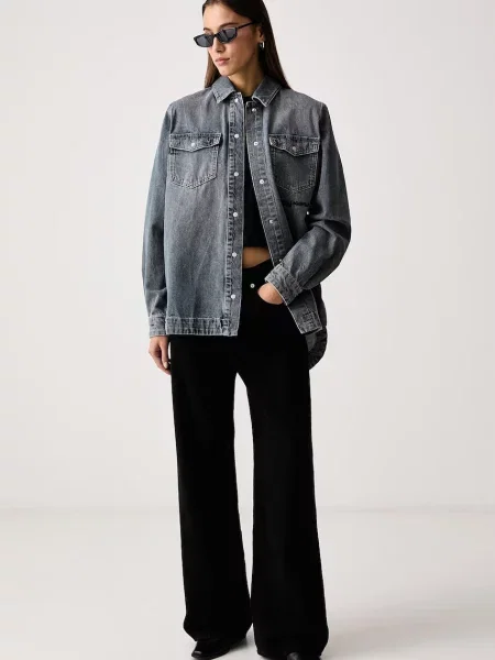 Джинсовая рубашка Karl Lagerfeld Jeans