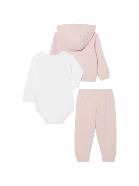 Bluza polarowa dziecięca Lacoste różowa
