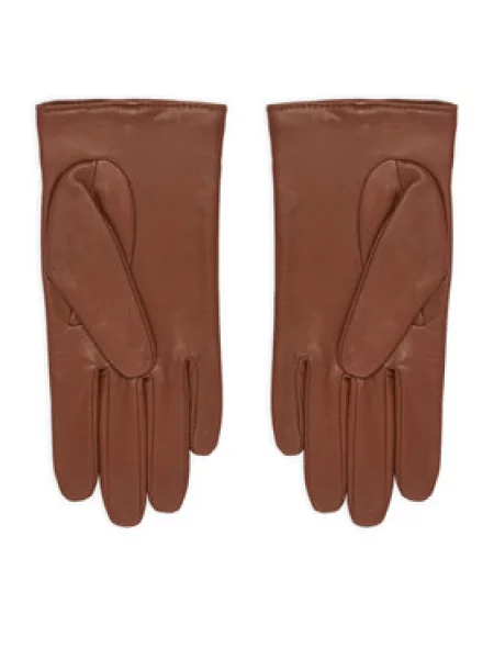 Rukavice LAUREN RALPH LAUREN hnědé