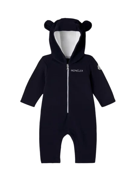 Gyerek fleece melegítő felső Moncler Enfant kék
