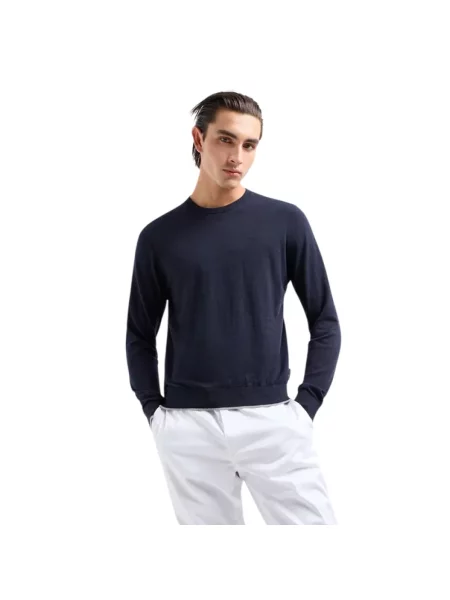Sweter Armani Exchange niebieski