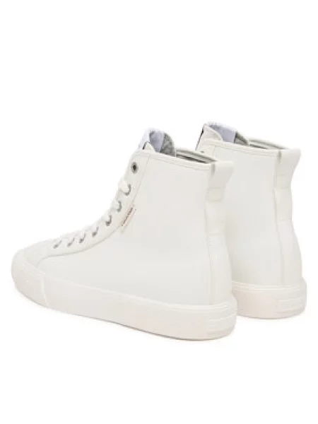 Calvin Klein Sportbačiai Vulc Lace Up Hightop Lth balta