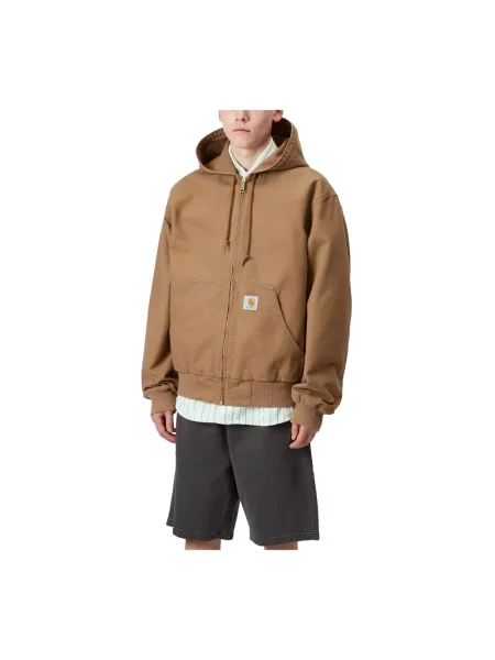 Kurtka Carhartt Wip płócienna brązowa