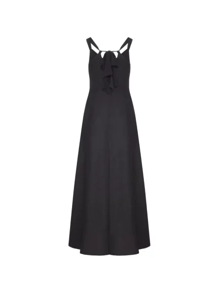 Rochie 120% Lino de in cu volane negru