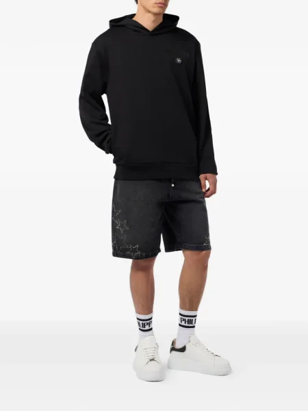 Hanorac cu glugă Philipp Plein negru