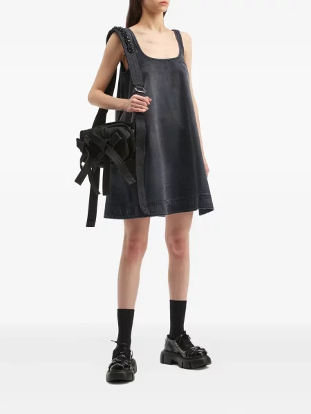 Rochie mini Simone Rocha cu aplicații gri