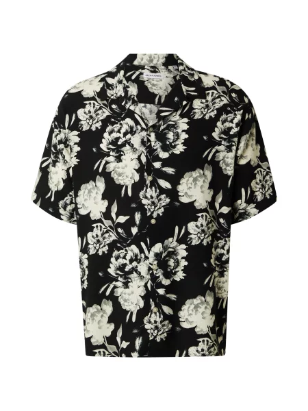 JACK & JONES Cămașă JJJEFF ecru / gri deschis negru