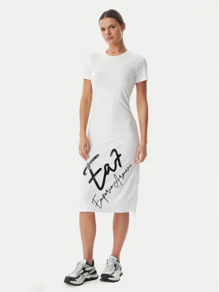 Emporio Armani Rochie de zi alb