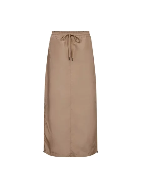 Spódnica midi Co'couture do kolan beżowa