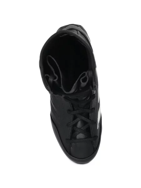 Sală de gimnastică lung sutien Adidas din piele negru