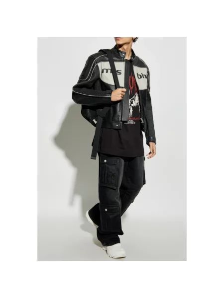 Koszulka Versace Jeans Couture z cekinami czarna