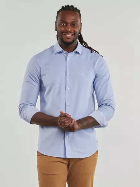Košeľa Armani Exchange modrá
