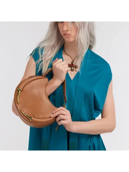 Torebka Roberto Cavalli w tygrysie prążki brązowa
