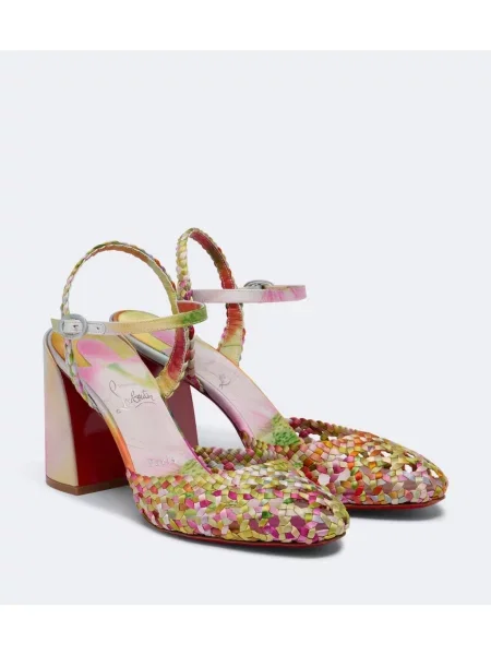 Pantofi cu toc Christian Louboutin din satin