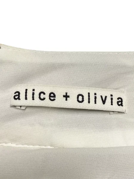 Fusta mini Alice + Olivia cu imagine alb