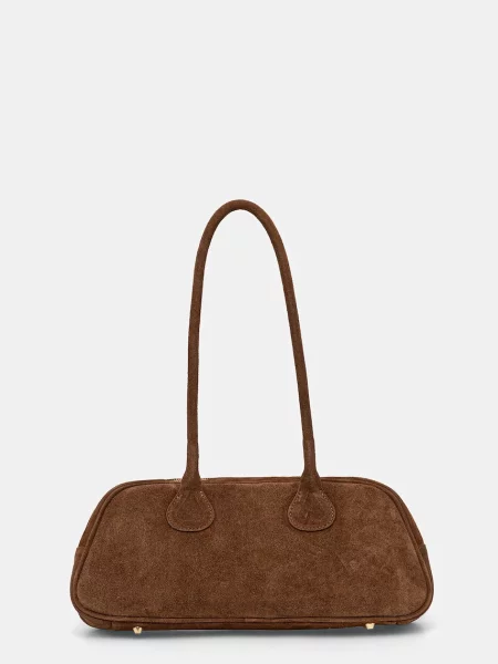 Замшева сумочка Answear.LAB коричневий