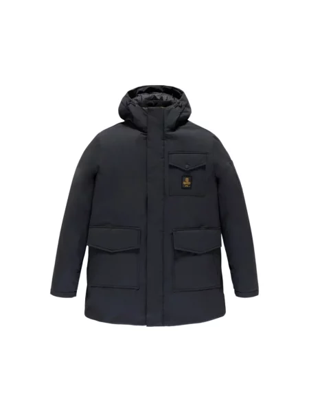 Lniana parka Refrigiwear szara