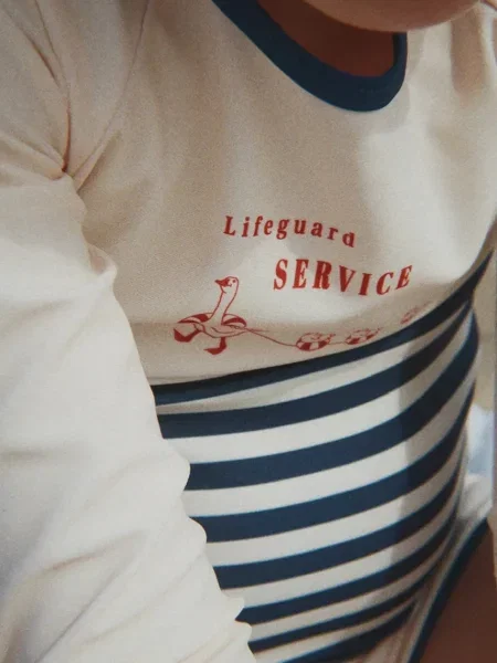 Konges Sløjd лонгслів для плавання дитячий ASTER SWIM BLOUSE GRS