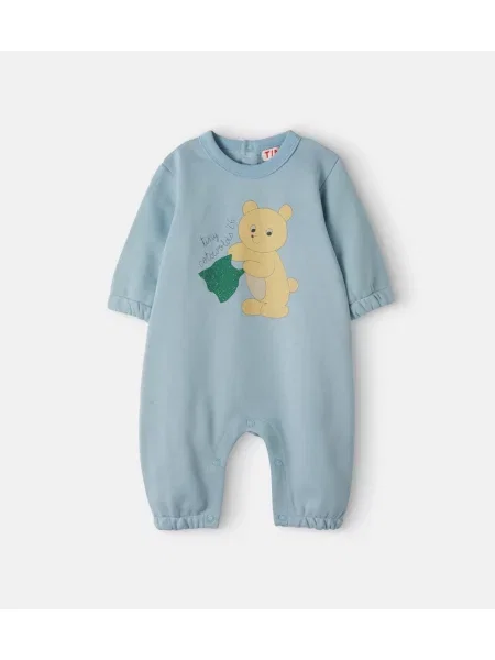 Gyerek fleece melegítő felső Tinycottons kék