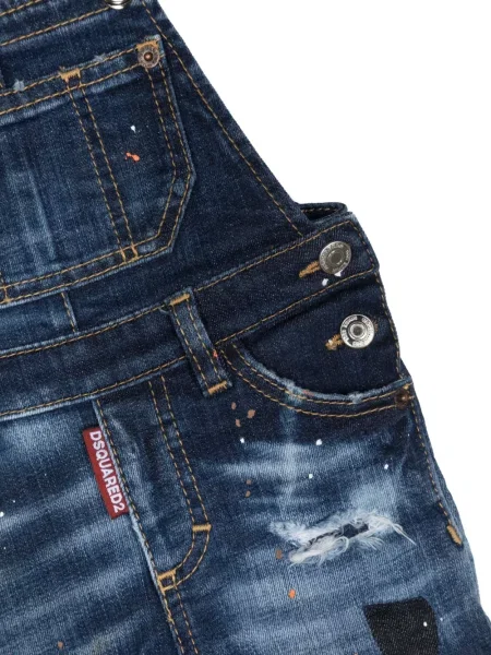 Spodnie dziecięce Dsquared2 niebieskie