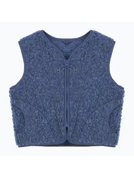 Gyerek mellény KID STORY Merino denim. Méret: kék