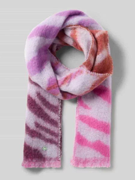 Szal z aplikacją z logo model ‘Jacquard’ Codello fioletowa