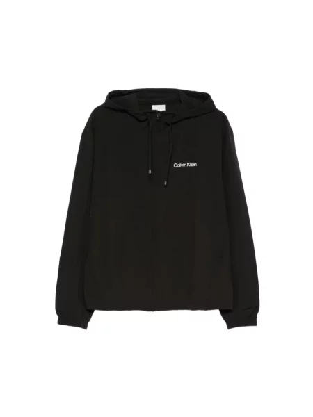 Bluza z kapturem Calvin Klein z kapturem czarna