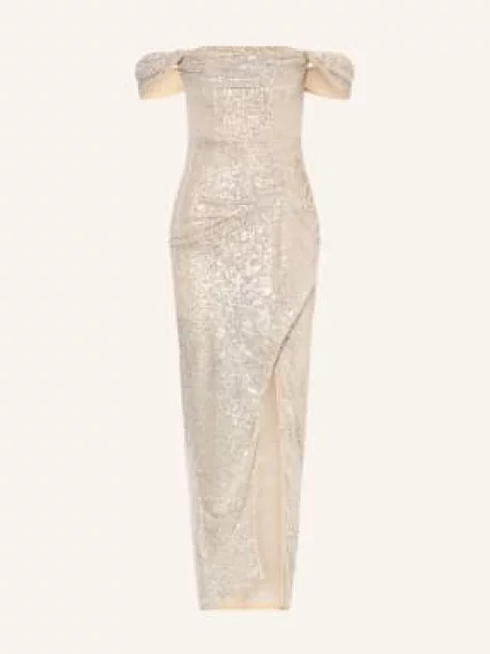 Lipsy Suknia Wieczorowa gold złota