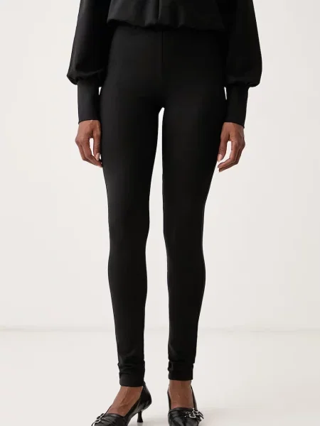 Patrizia Pepe leggings női gyapjú hozzáadásával fekete