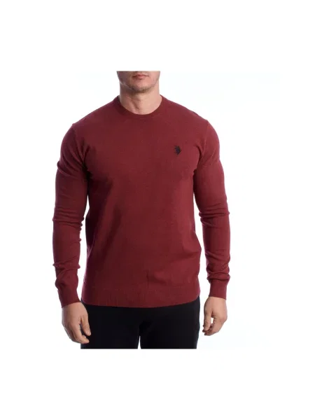 Dzianinowy sweter U.s Polo Assn. czerwony