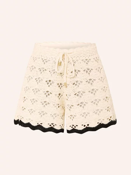 Zimmermann Szorty Szydełkowe Rhiannon beige beżowe