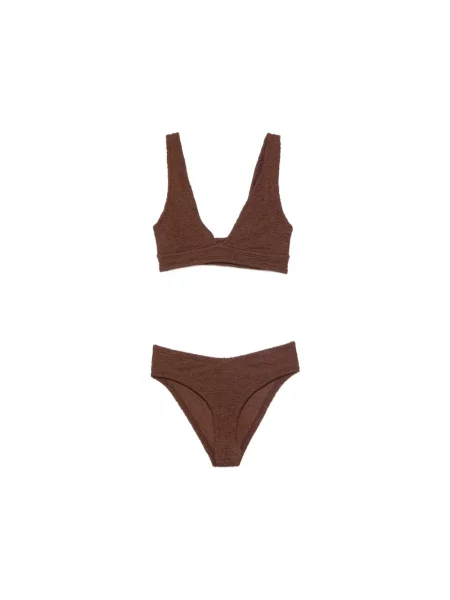 Hunza G Moda plażowa Kobieta ONE SIZE Angel Bikini brązowy