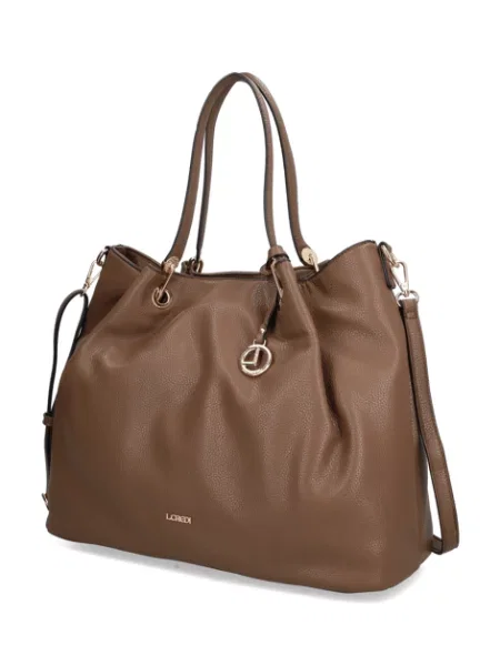 L.Credi kabelka Shopper hnědá