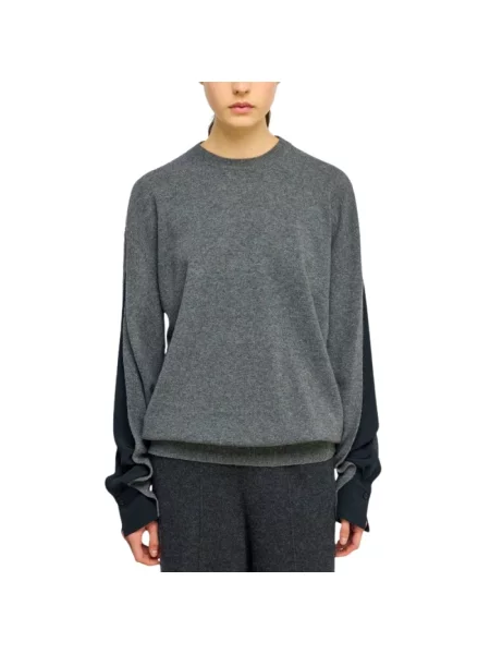 Sweter Semicouture wełniany szary
