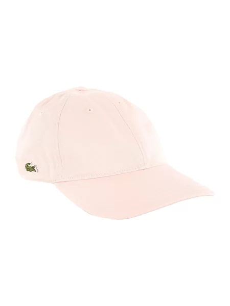 Lacoste Akcesoria Mężczyzna ONE SIZE Czapka z bawełnianego diagonalu różowy