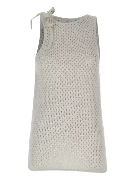 Podkoszulka Andreadamo z siateczką z siateczki biała